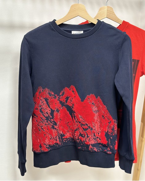 Mikina dětská Moncler Enfant modrá